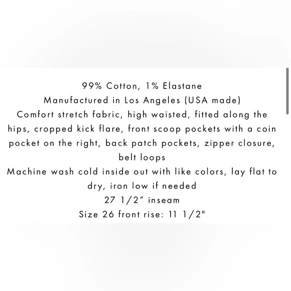 NWT Apiece Apart Merida black stretch jean.
Size 33. In their store now for $345 - Picture 4 of 10